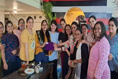 Sampark E-polyclinic Bidding farewell to our colleague.